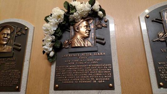 Yogi Berra Exhibit at the Baseball Hall of Fame in Cooperstown, New York