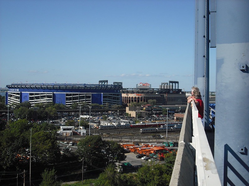 Photo of Citi Field and Arthur Ashe Stadium.