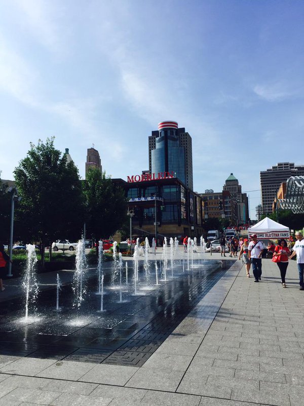 Photo of Smale Riverfront Park at The Banks in Cincinnati, Ohio.