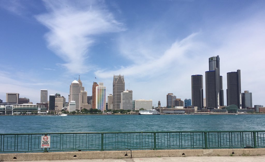 Detroit, Michigan Skyline