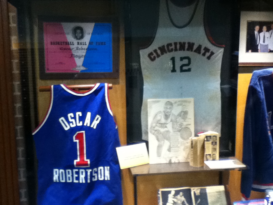 Oscar Robertson Display at BankersLife Fieldhouse