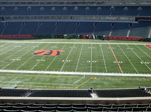 Seat view from section 238 at Paul Brown Stadium, home of the Cincinnati Bengals