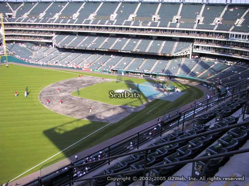 Seat view from section 475 at Progressive Field, home of the Cleveland Indians