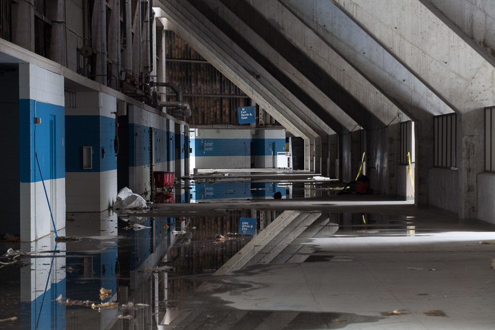 Photo of the concourse at Pontiac Silverdome, Former Home of the Detroit Lions.