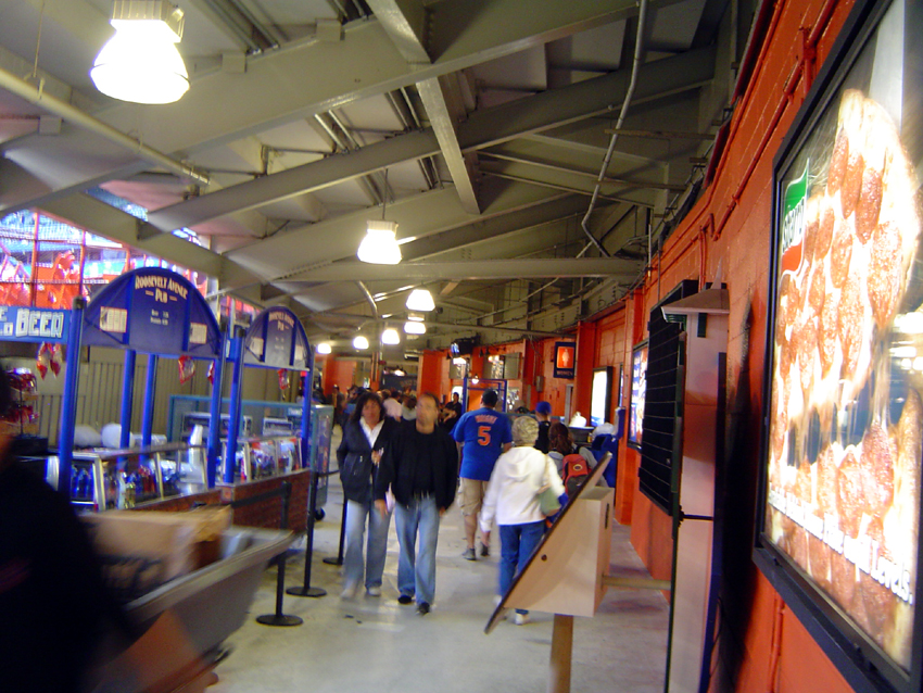 Photo of the Shea Stadium concourse on the main level.