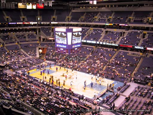 View from Section 404 at Capital One Arena, home of the Washington Wizards